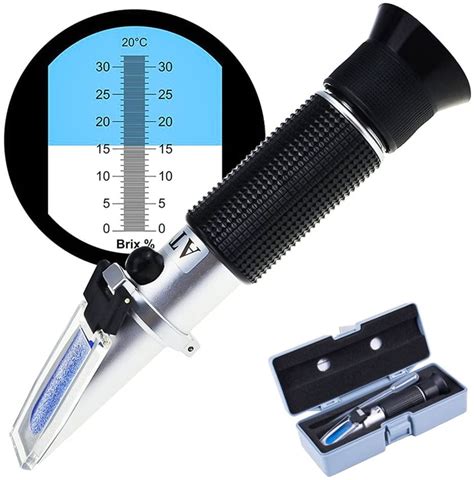 handheld sugar refractometer|refractometer for measuring sugar content.